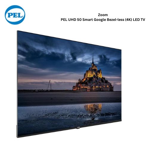 PEL UHD 50 Smart Google Bezel-less (4K) LED TV - Image 2