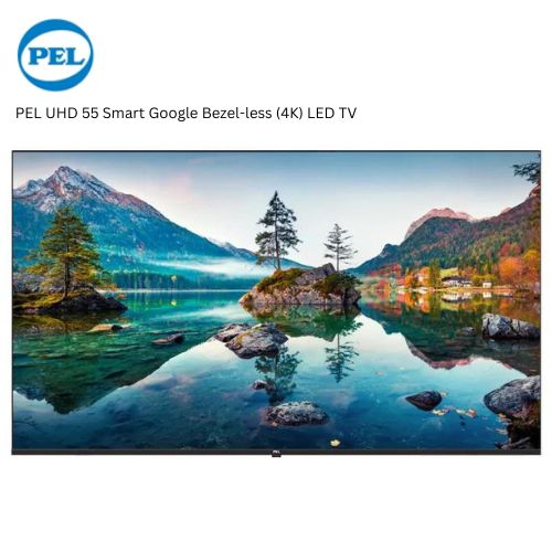 PEL UHD 55 Smart Google Bezel-less (4K) LED TV - Image 2