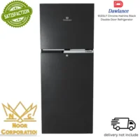 9193LF Chrome Hairline Black Double Door Refrigerator