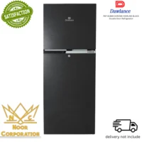 REF 91999 CHROME HAIRLINE BLACK Double Door Refrigerator