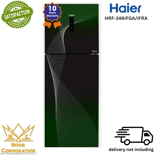 HRF-346IFGA/IFRA Digital Inverter Double Door Refrigerartor 12 Cubic Feet One Touch Saving Red & Green